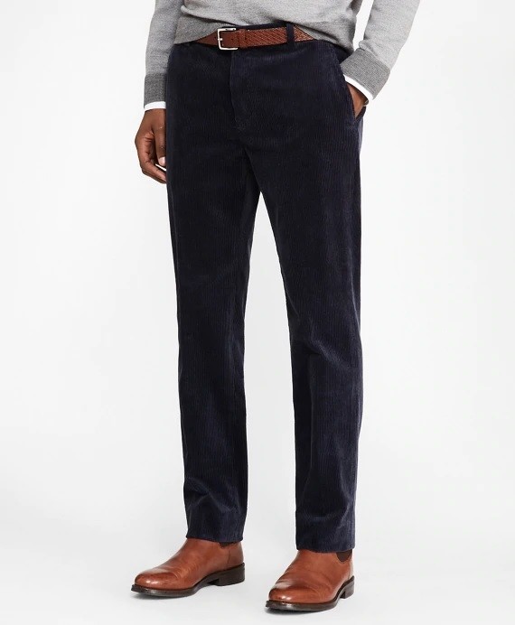 Nadrág Brooks Brothers Milano Fit Wide Wale Stretch Corduroys