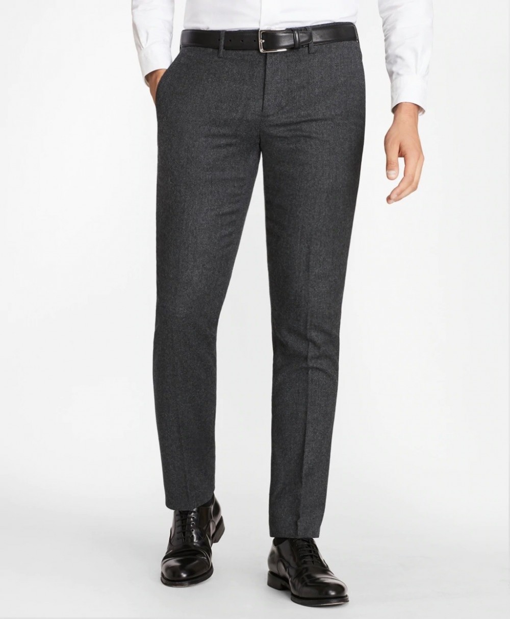 Nadrág Brooks Brothers Soho Fit Washable Wool Pants