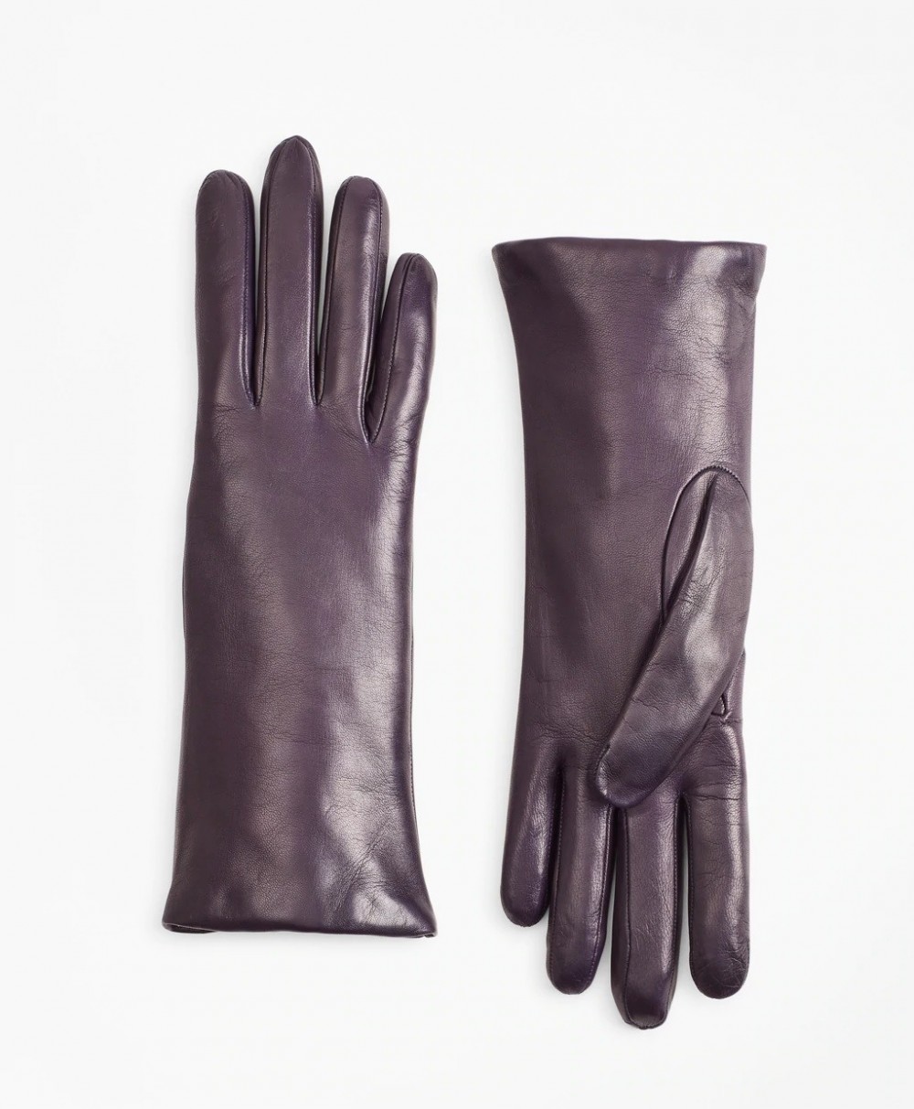 Kesztyű Brooks Brothers Cashmere Lined Leather Gloves