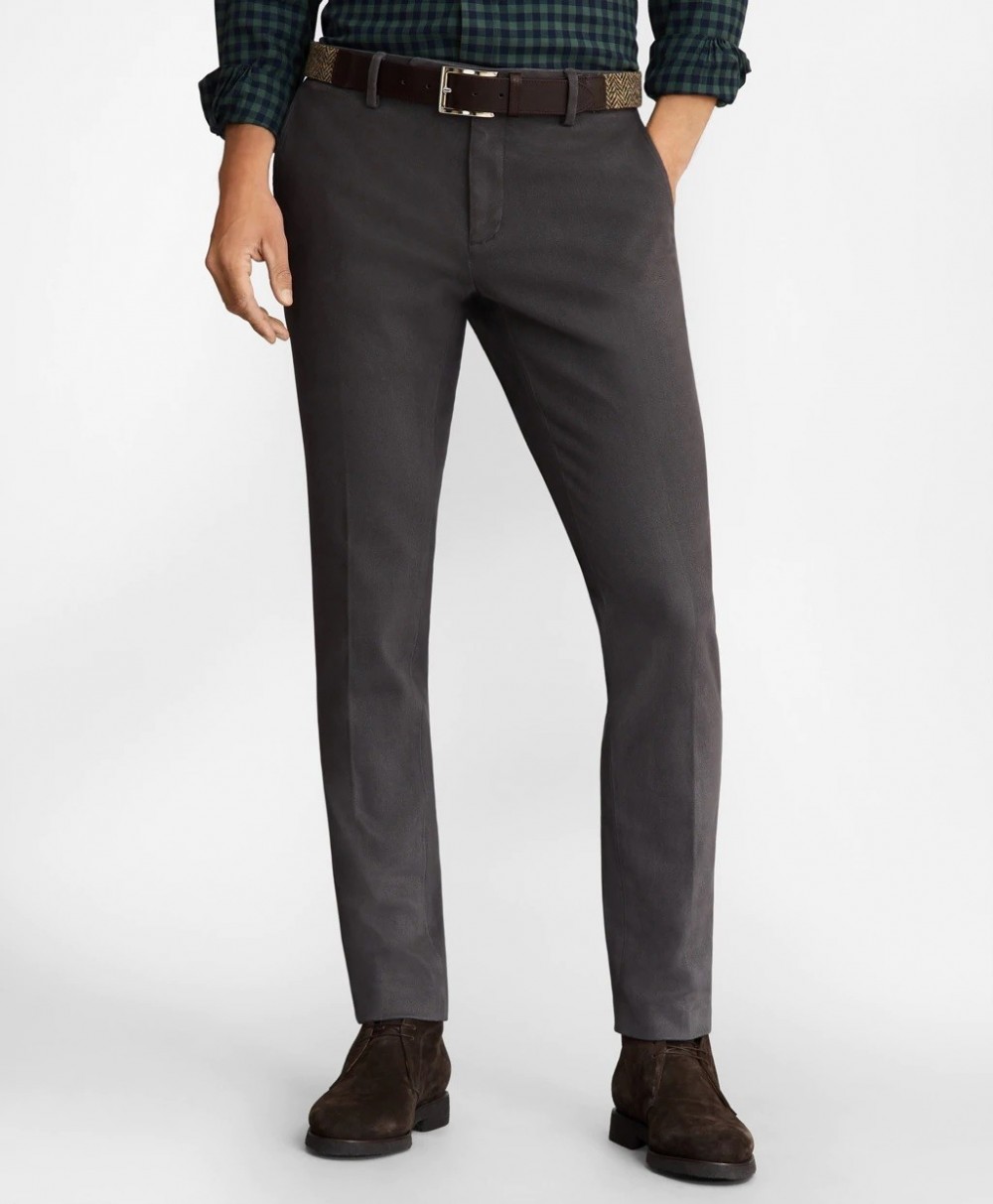 Nadrág Brooks Brothers Soho Fit Brushed Twill Stretch Chinos