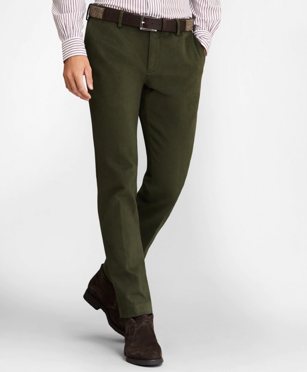 Nadrág Brooks Brothers Soho Fit Brushed Twill Stretch Chinos