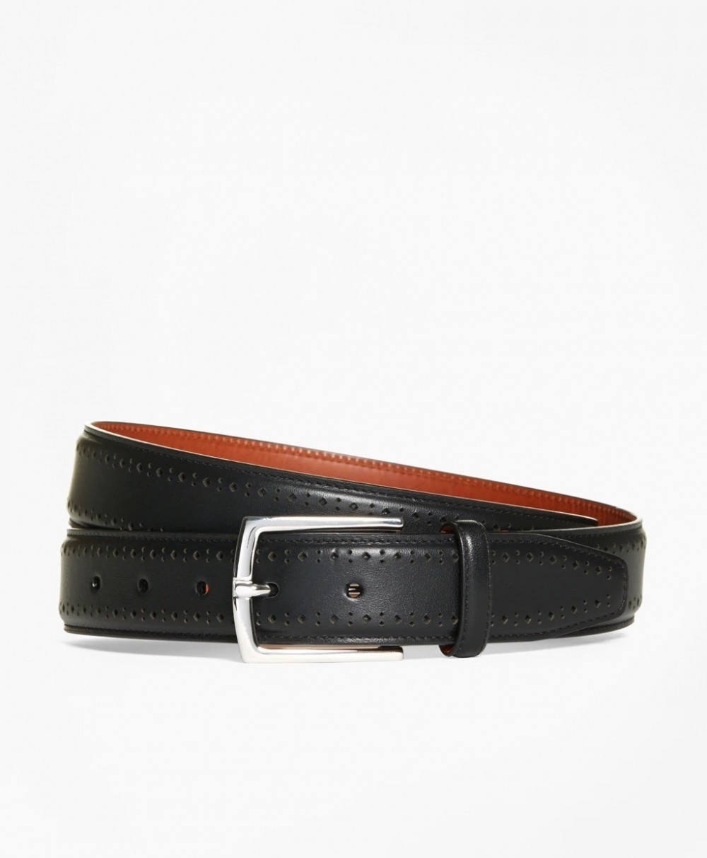 Öv Brooks Brothers Leather Perforated Belt