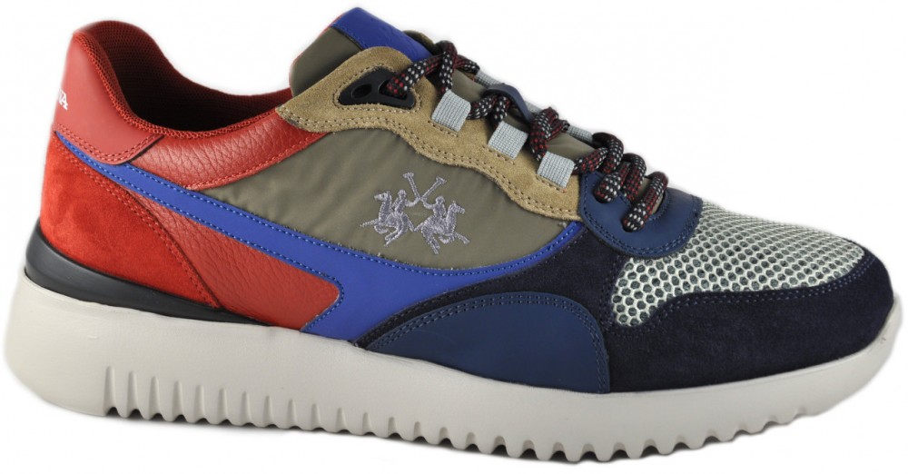 Tornacipő La Martina Man Shoes Suede Leather - Tex