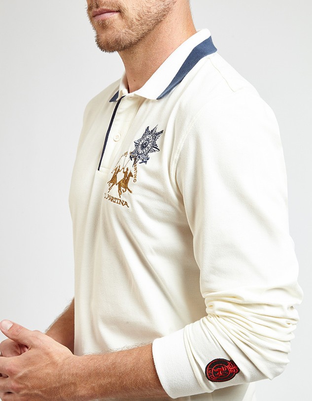 Póló La Martina Man Polo L/S Piquet Stretch