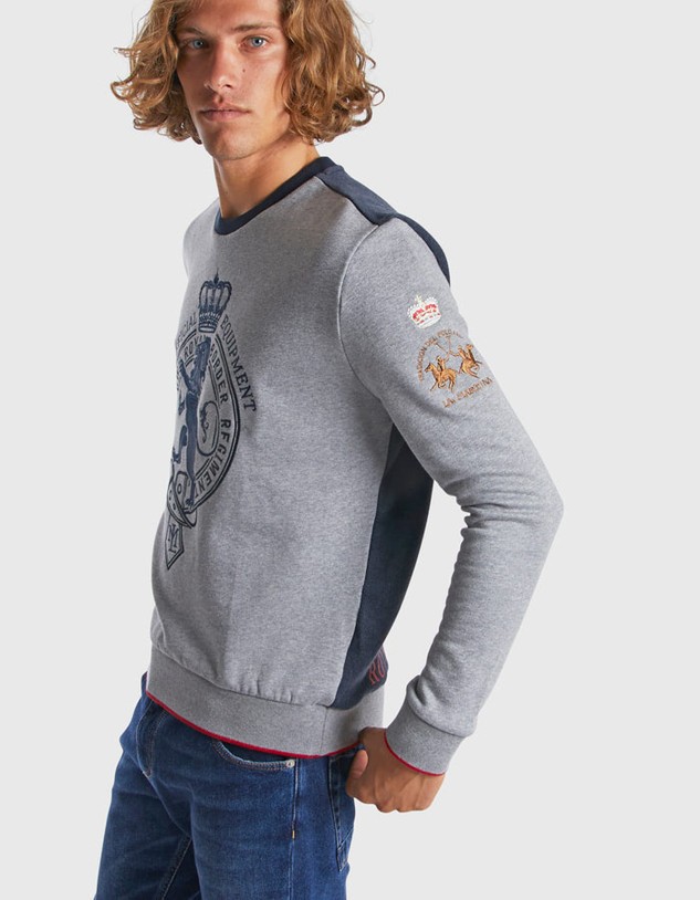Melegítő Felső La Martina Man Fleece Crew Neck Cotton Fl