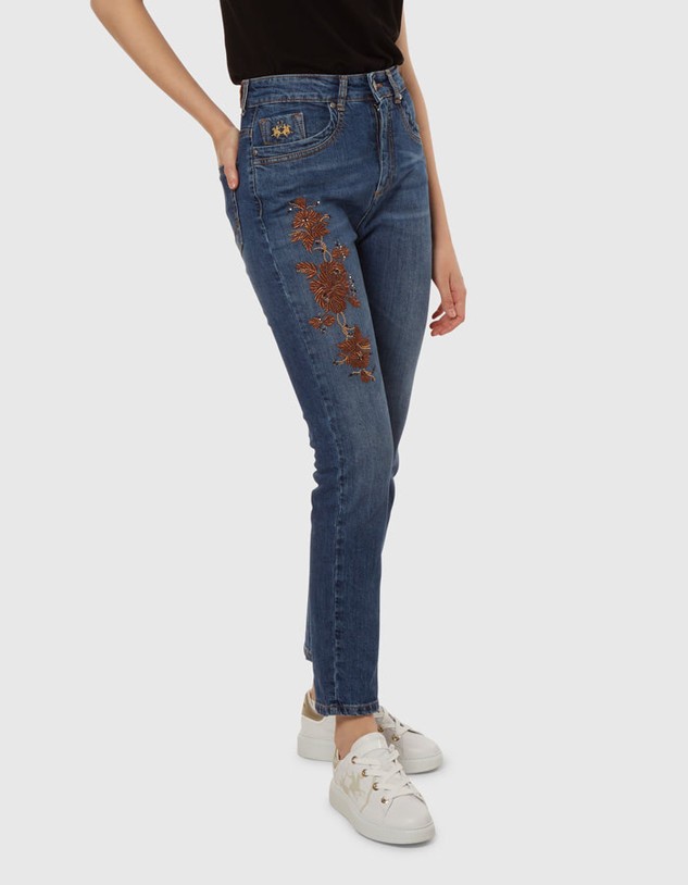 Farmer La Martina Woman 5Pkt Denim Blue Denim St