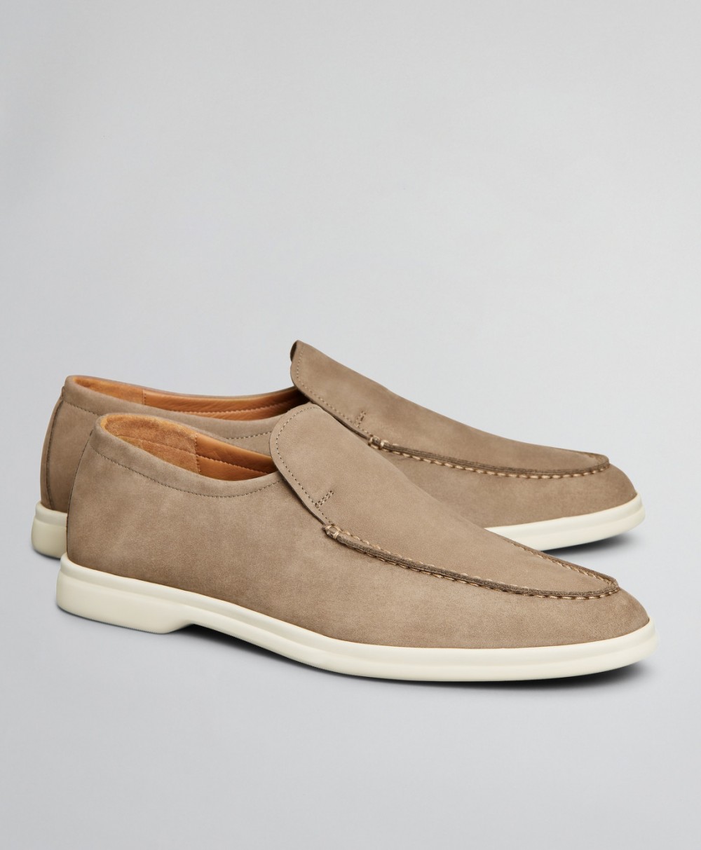 Félcipő Brooks Brothers Shoe Nubuck Sneaker 706 Taupe