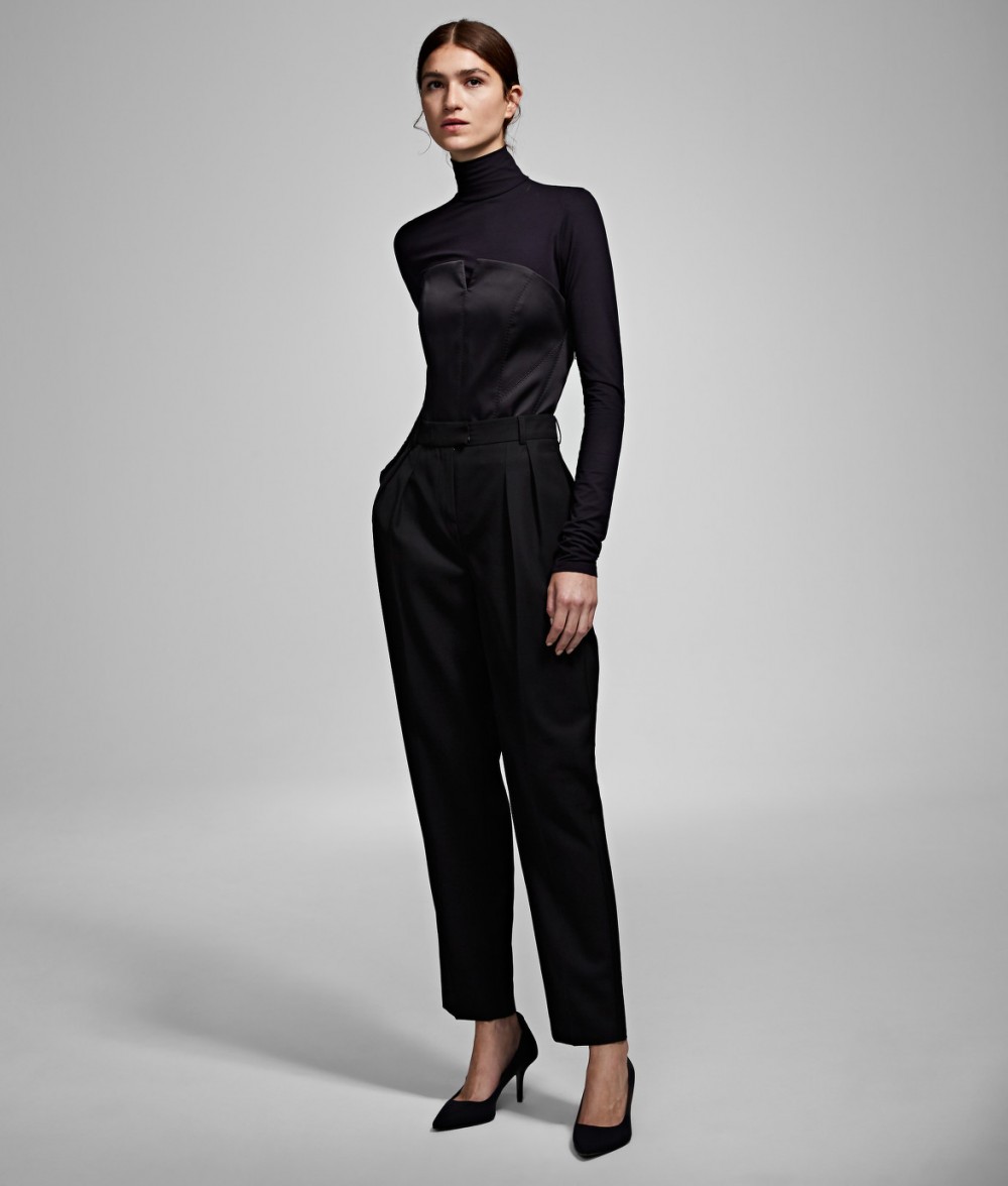 Nadrág Karl Lagerfeld Karl X Carine Wool Pants