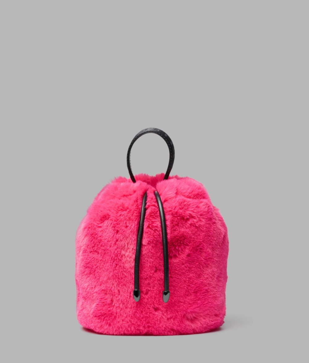 Táska Karl Lagerfeld Karl X Carine Fur Bucket