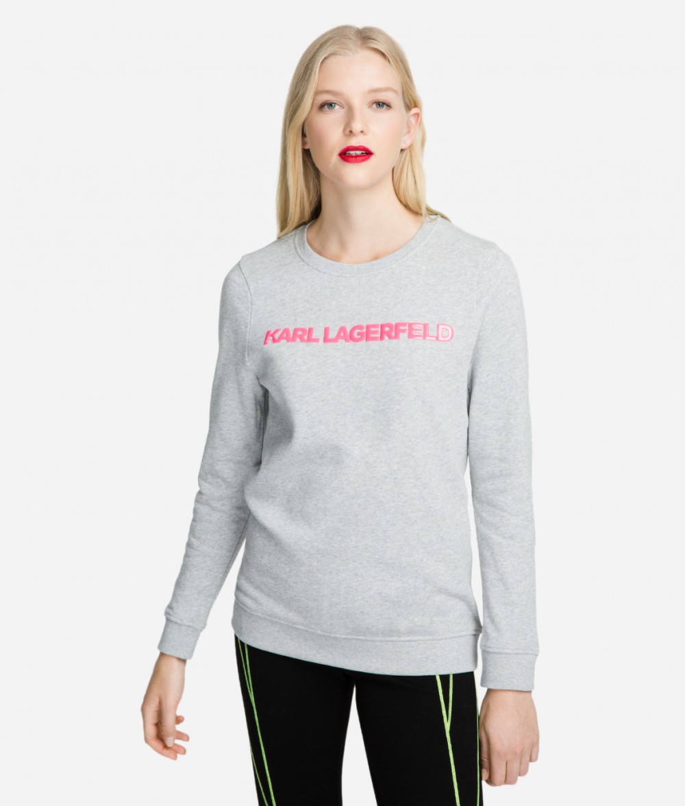 Melegítő Felső Karl Lagerfeld Neon Lights Logo Sweatshirt