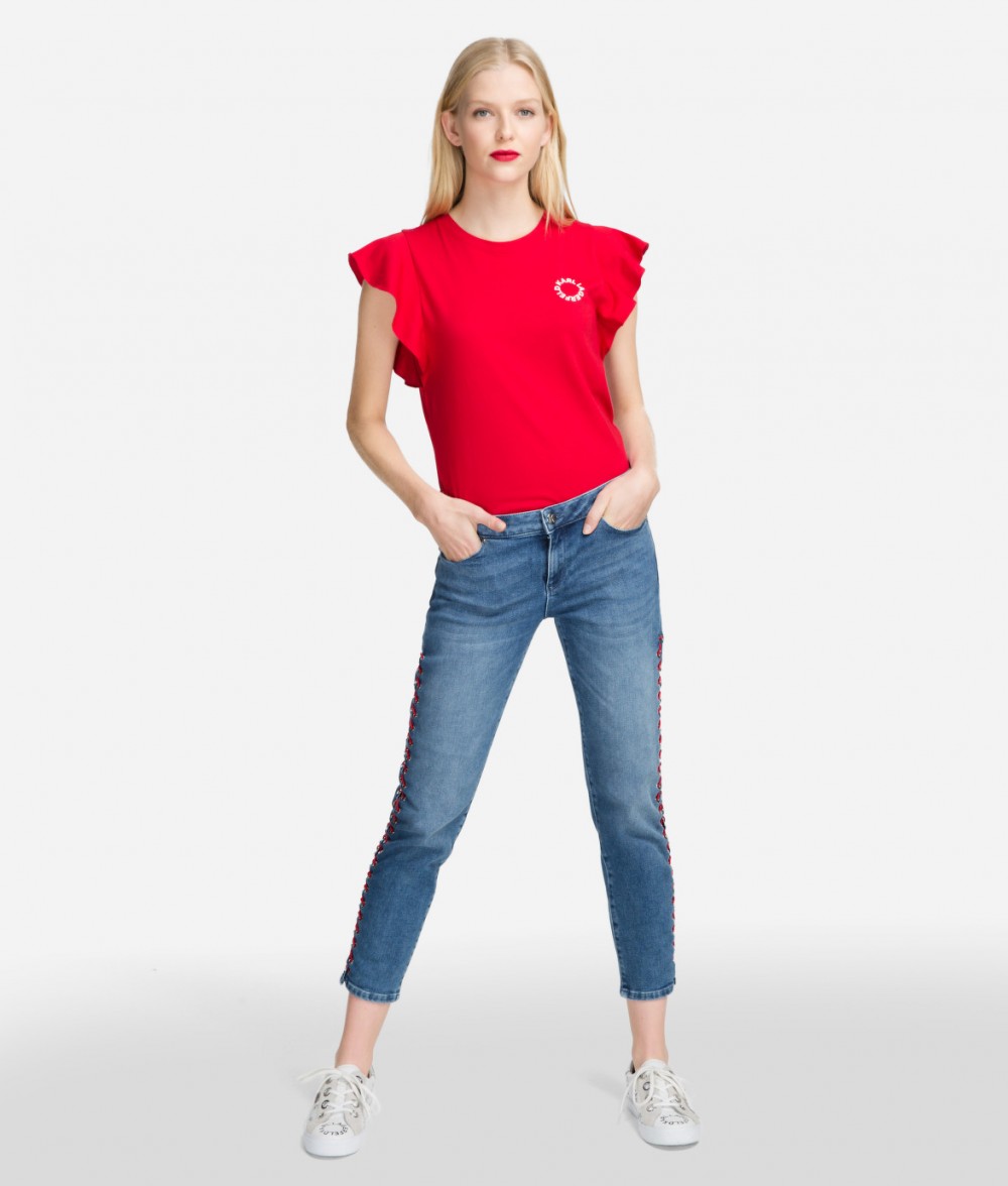 Farmer Karl Lagerfeld Girlfriend Denim W/ Lacing