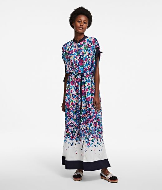 Ruha Karl Lagerfeld Degrade Printed Maxi Dress
