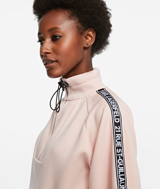 Melegítő Felső Karl Lagerfeld Double Jersey Cropped Sweat