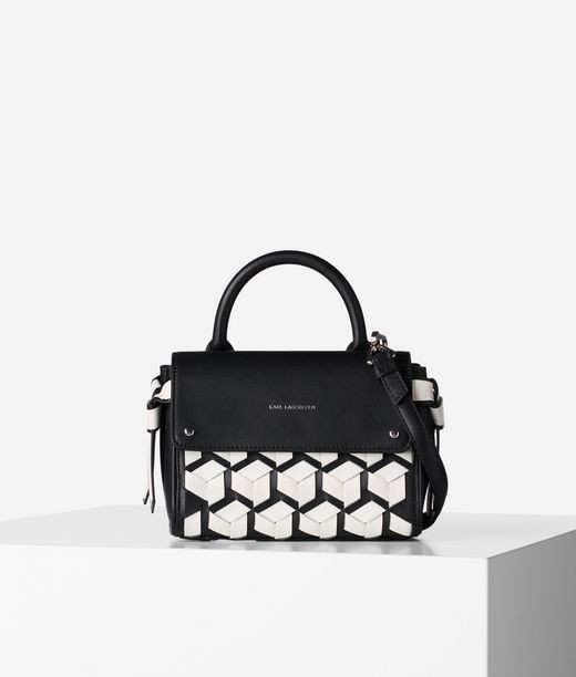 Retikül Karl Lagerfeld K/Ikon Mini Braided Top Handle