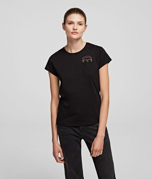 Póló Karl Lagerfeld Ikonik Pocket Tee W/Glasses