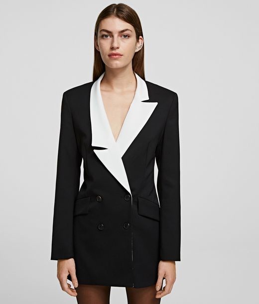 Zakó Karl Lagerfeld Blazer W/ Contrast Lapel