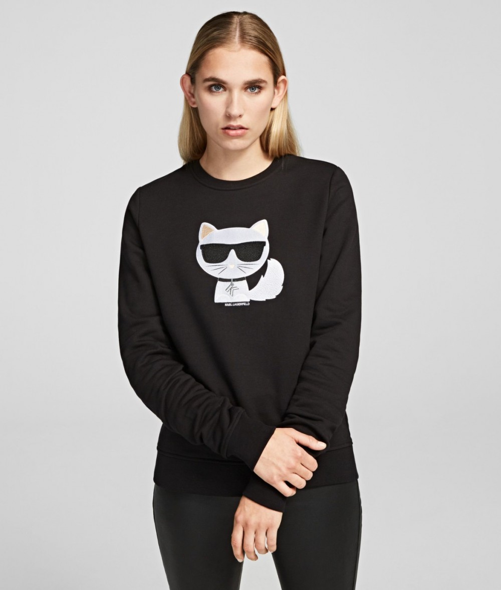 Melegítő Felső Karl Lagerfeld Ikonik Choupette Sweatshirt