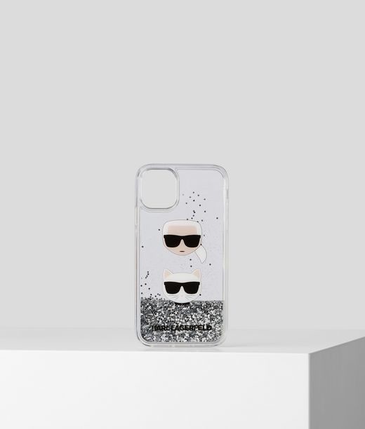 Mobiltok Karl Lagerfeld Karl & Choupette Glitter Ip11