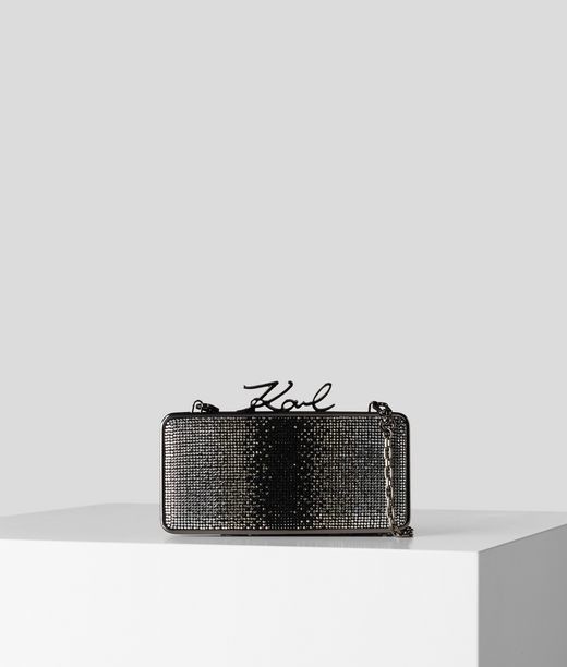 Retikül Karl Lagerfeld K/Signature Sparkle Minaudiere