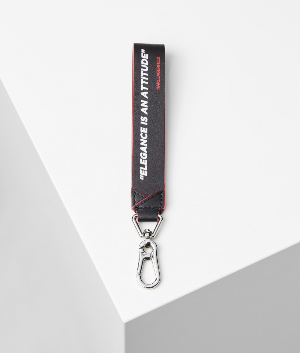 Kulcstartó Karl Lagerfeld Karl Legend Leather Keychain