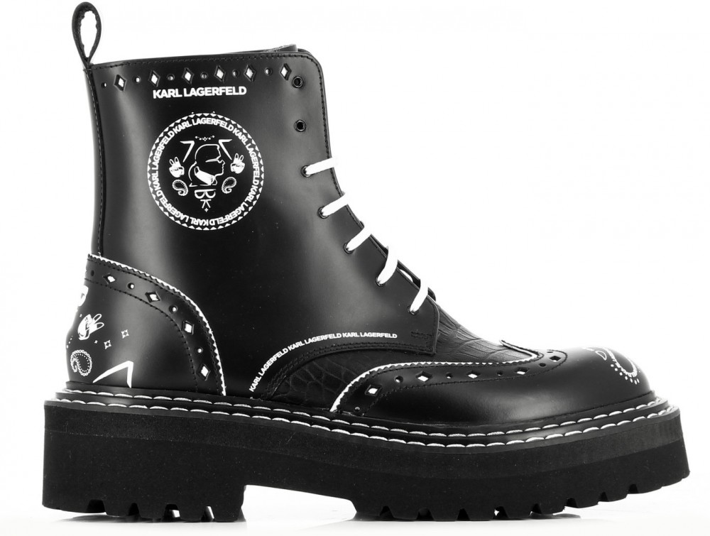 Bokacipő Karl Lagerfeld Patrol Ii Brogue Lace Boot