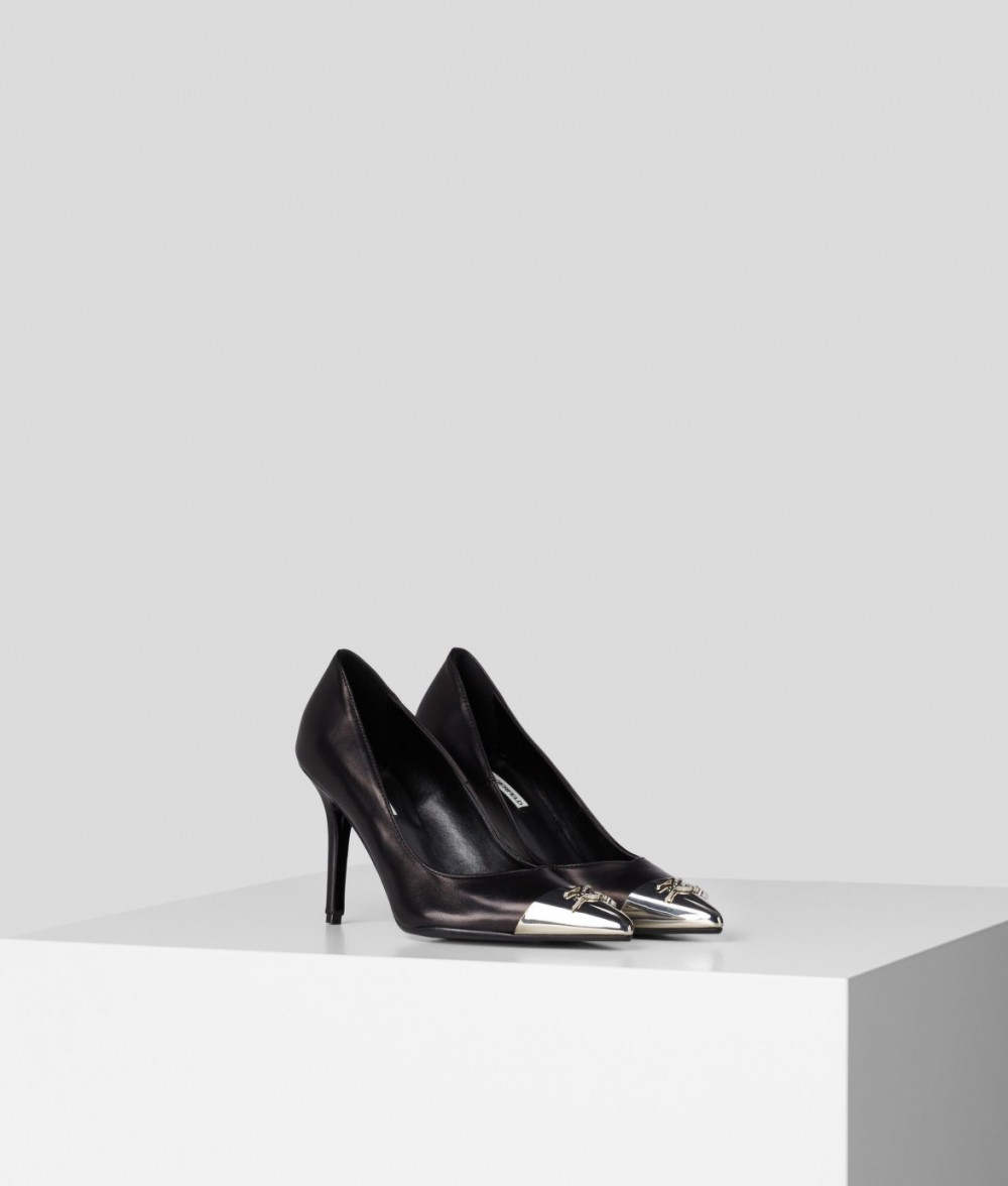 Magassarkú Cipő Karl Lagerfeld Manoir Hi Signia Tip Court Shoe