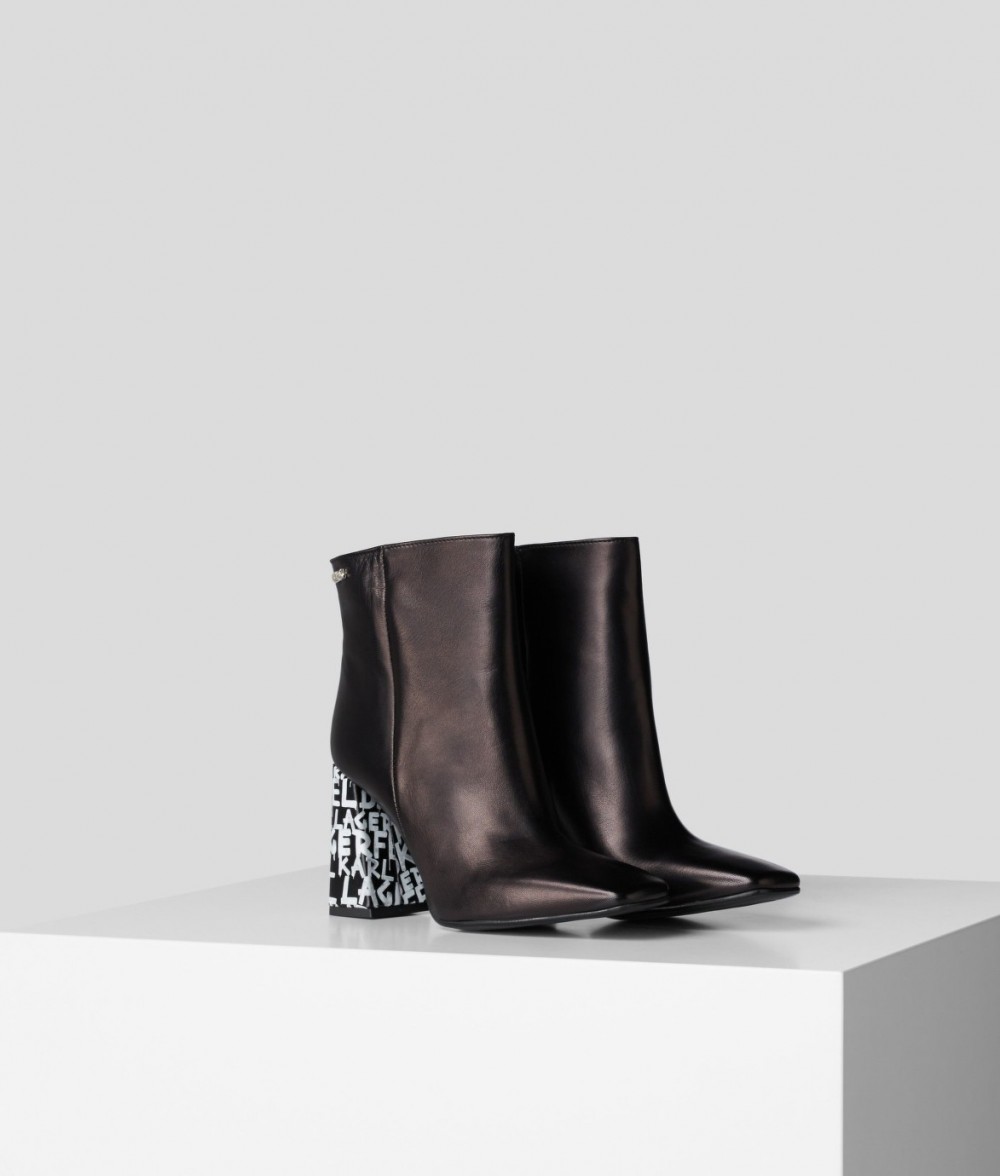 Bokacipő Karl Lagerfeld Metro Graffiti Heel Ankle Bt