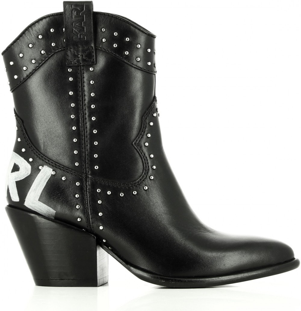Hócsizma Karl Lagerfeld Kavalier Ii Stud Midi Pull On