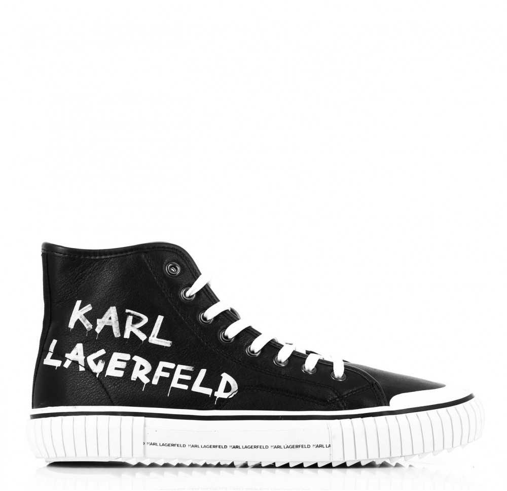 Bokacipő Karl Lagerfeld Kampus Ii Brush Logo Hi Lthr