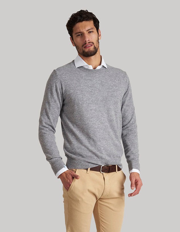 Kardigán La Martina Man Tricot Crew Neck Blended C