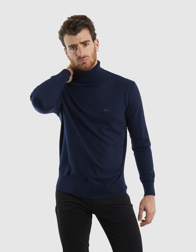 Kardigán La Martina Man Tricot Turtle Neck Gg14