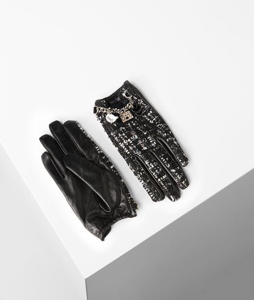Kesztyű Karl Lagerfeld K/Soho Charm Tweed Glove