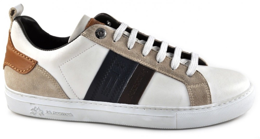 Sportcipő La Martina Man Shoes Buttero Vintage White