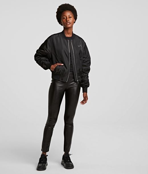 Leggins Karl Lagerfeld Metallic Faux Stretch Leggings