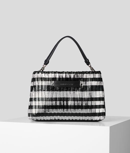 Retikül Karl Lagerfeld K/Kushion Clutch Stripe Metal