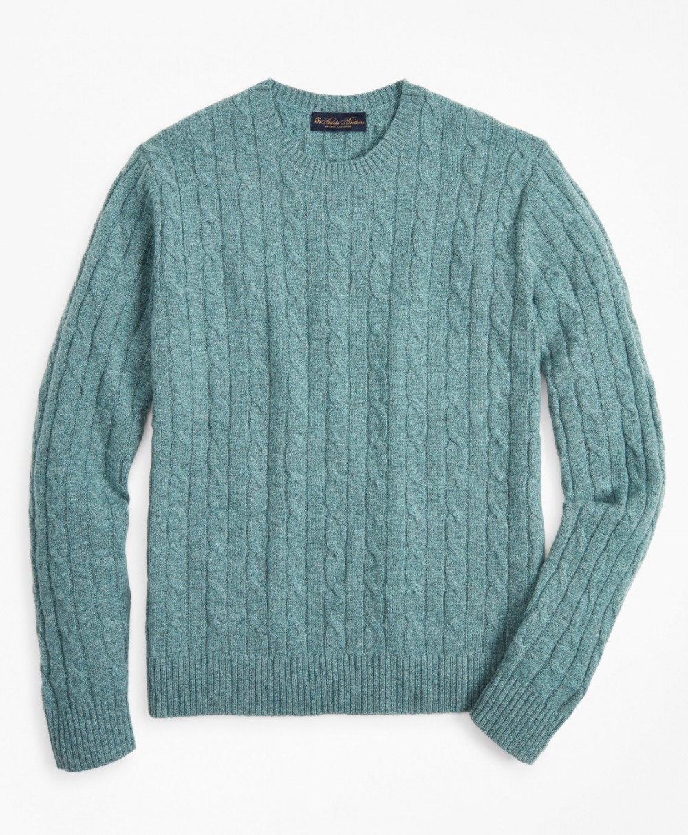 Kardigán Brooks Brothers Swt Lwl Cbl Crew Teal