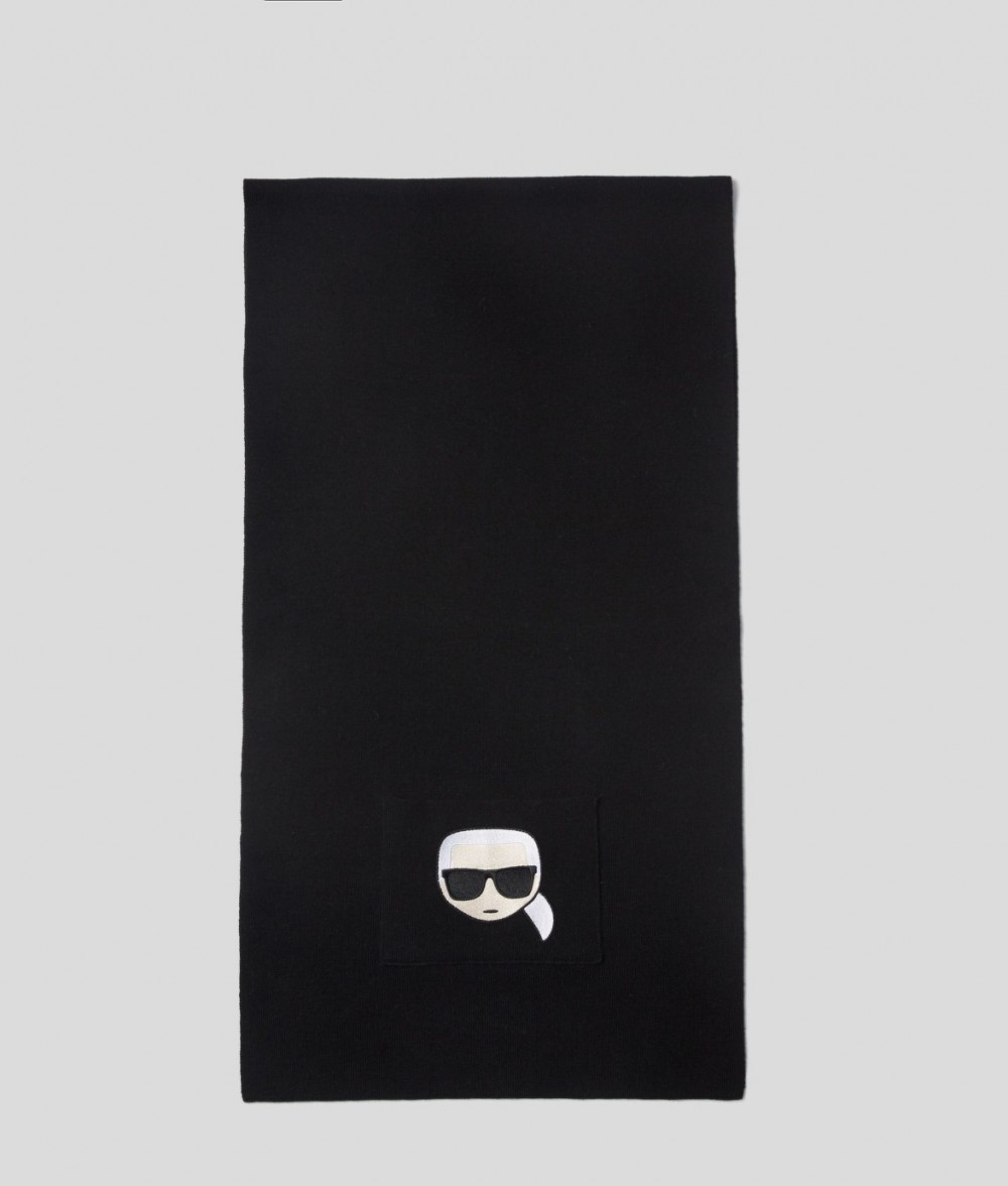 Sál Karl Lagerfeld K/Ikonik Embroidery Scarf