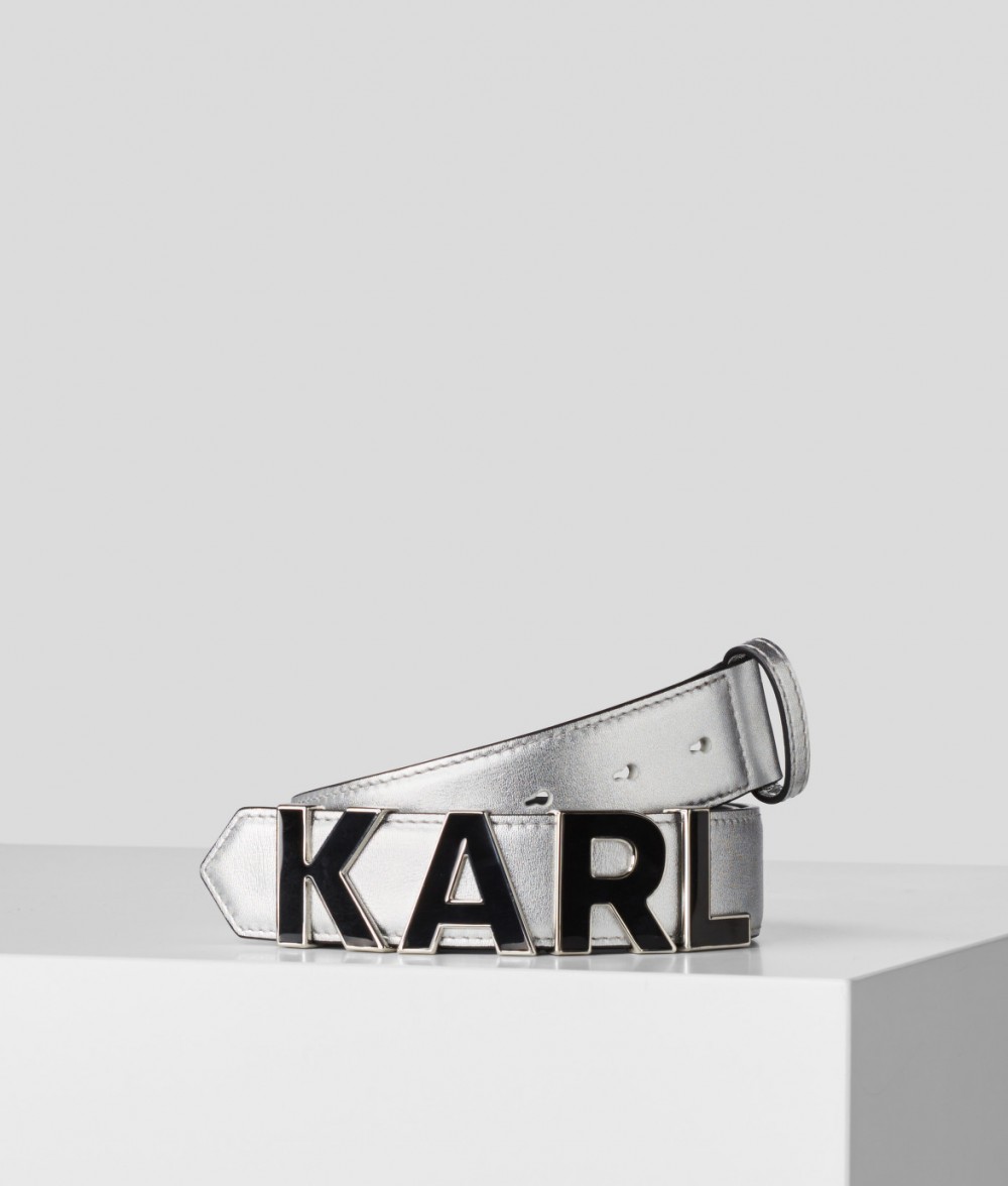 Öv Karl Lagerfeld K/Karl Metal Letters Belt