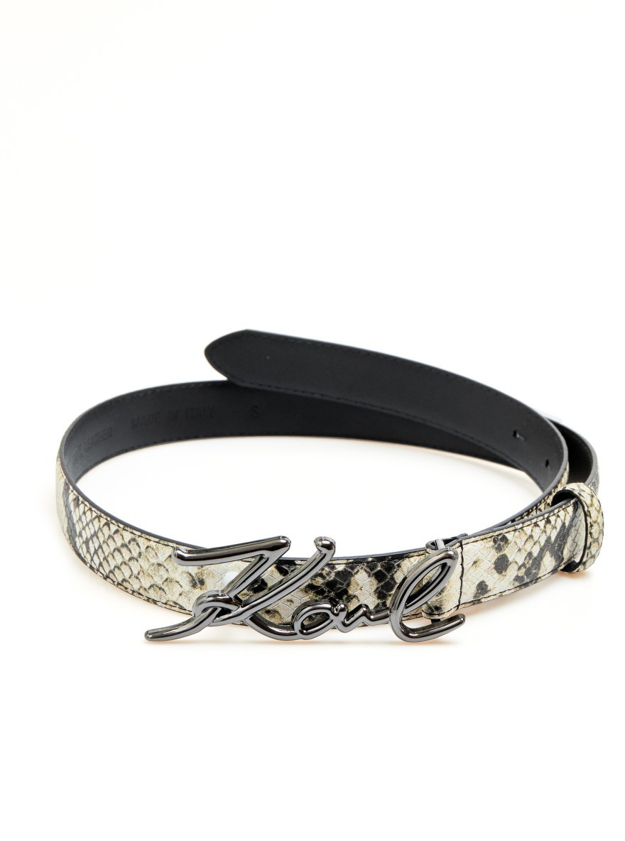 Öv Karl Lagerfeld K/Signature Snake Belt