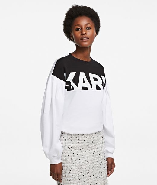 Melegítő Felső Karl Lagerfeld Puffy Sleeve Logo Sweatshirt