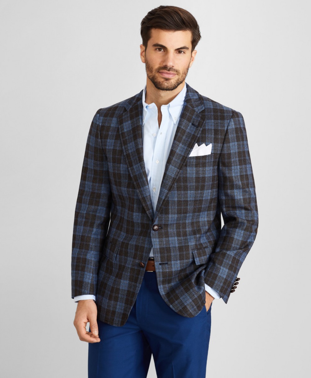 Zakó Brooks Brothers Spct Heritage Cv Rgnt Brwn Blu Glen