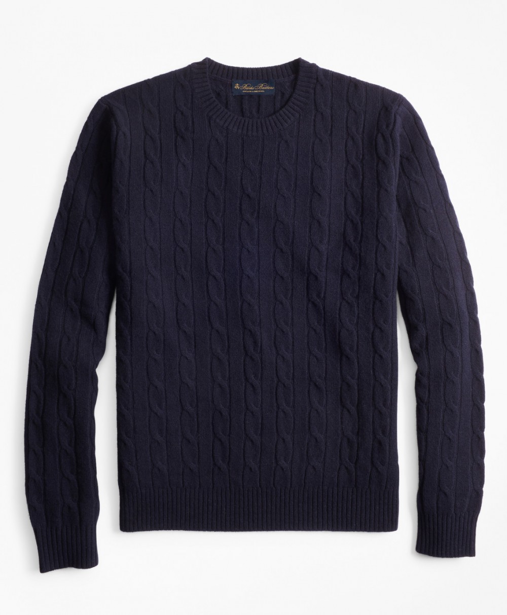 Kardigán Brooks Brothers Swt Lwl Cbl Crew Navy