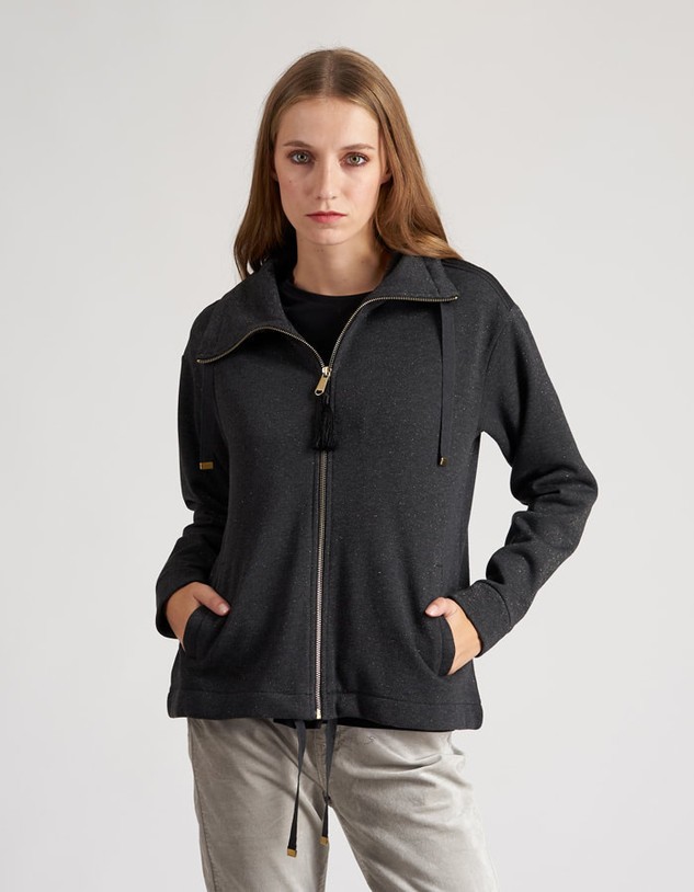 Melegítő Felső La Martina Woman Fleece Lurex Fleece