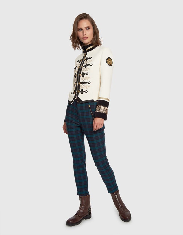 Nadrág La Martina Woman Trousers Checked Twill