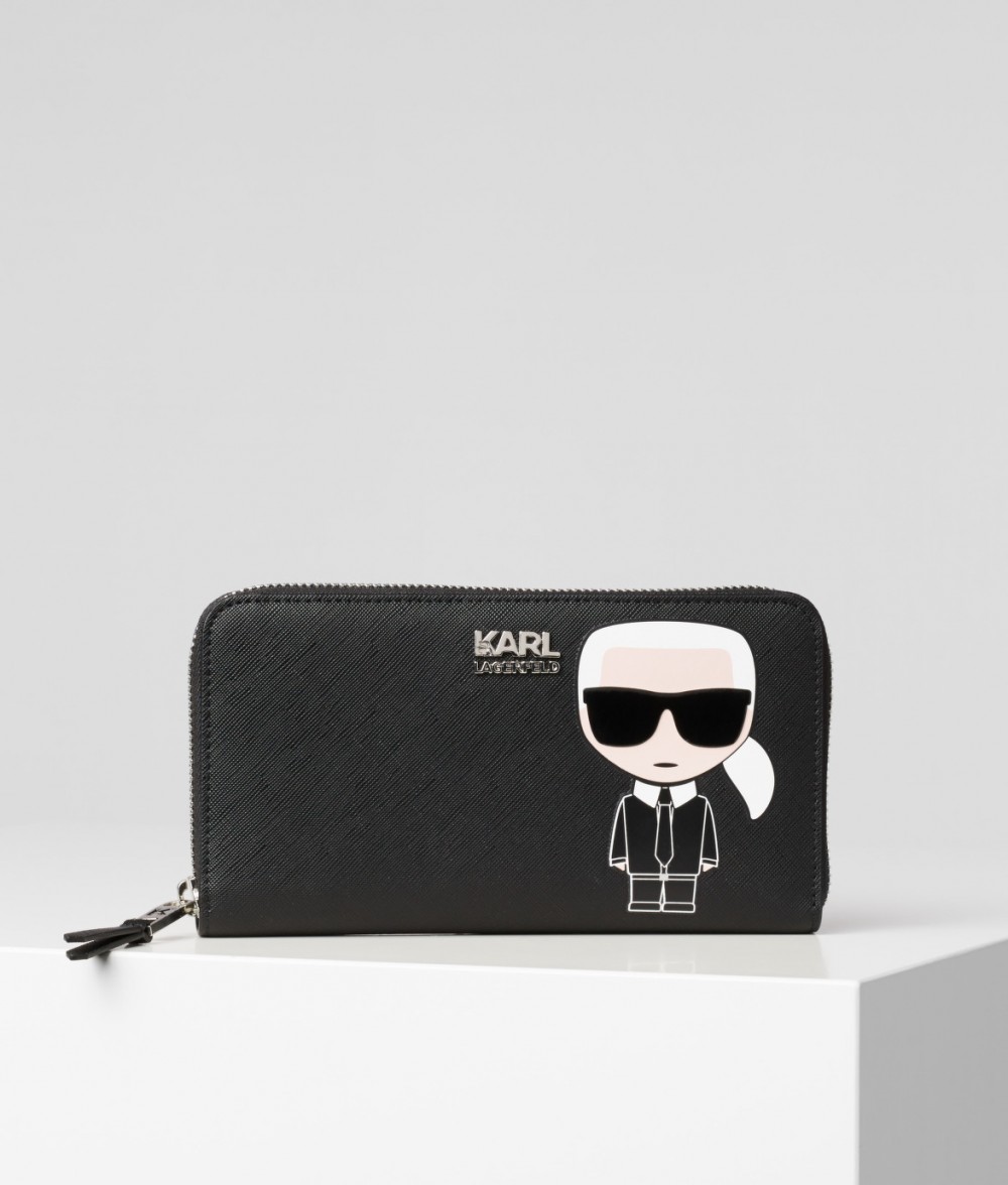 Pénztárca Karl Lagerfeld K/Ikonik Cont Zip Wallet
