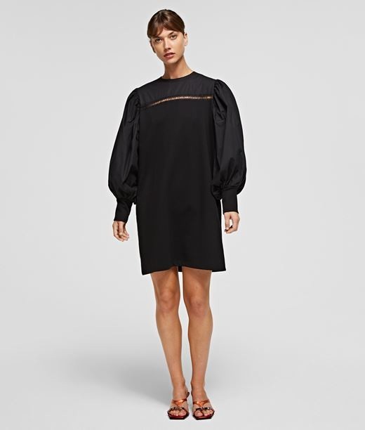 Ruha Karl Lagerfeld Fabric Mix Sweat Dress