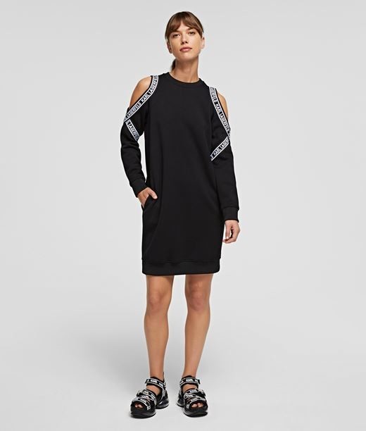 Ruha Karl Lagerfeld Cold Shoulder Sweat Dress