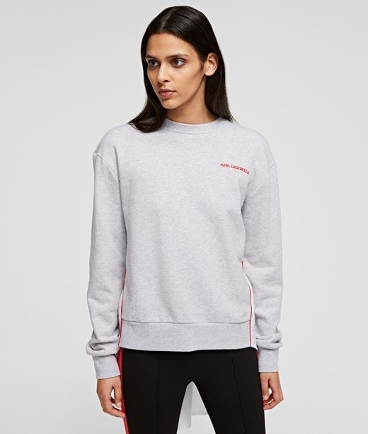 Melegítő Felső Karl Lagerfeld Fabric Mix Sweat W/Pleats