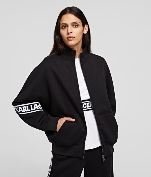 Melegítő Felső Karl Lagerfeld Logo Tape Zip-Up Sweatshirt