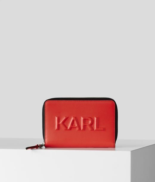 Pénztárca Karl Lagerfeld Karl Seven Emboss Md Zip Wt